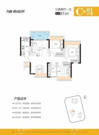 方直谷仓府C01-81 3室2厅1卫1厨