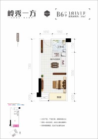 大嘉汇·岭秀一方b6户型34㎡