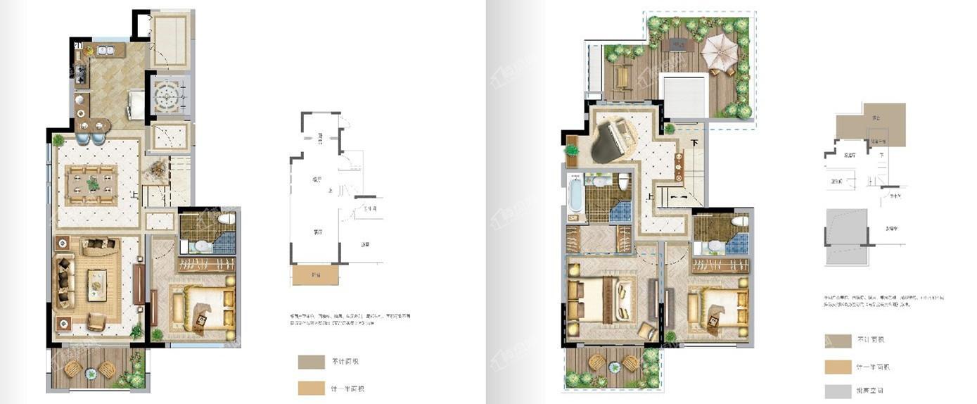 鲁能公馆 上叠 149平