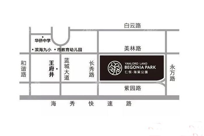 仁恒海棠公园位置图