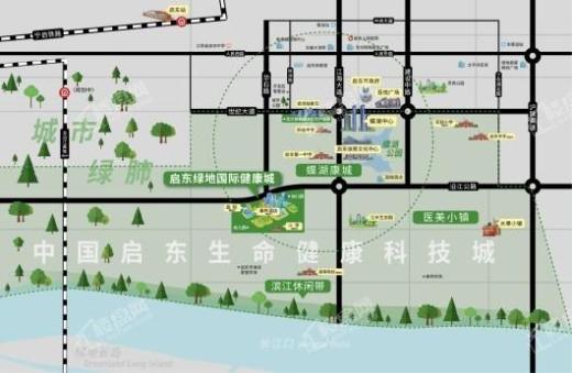 启东绿地国际健康城交通图
