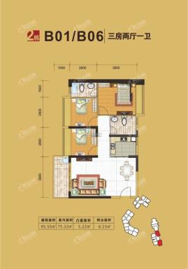 2栋B01/B06户型