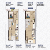 38㎡-2室2厅2卫