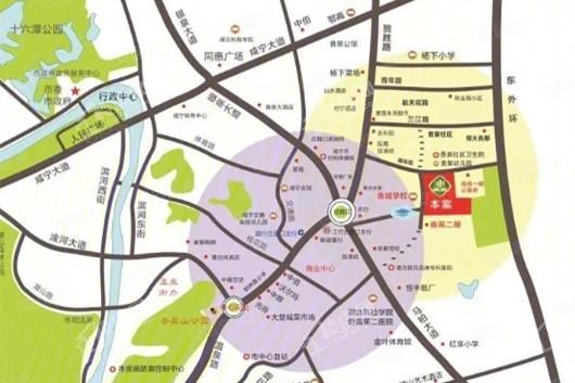 香城学府交通图