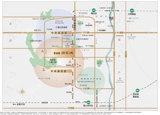 碧桂园·翡翠城2期|峰璟交通图