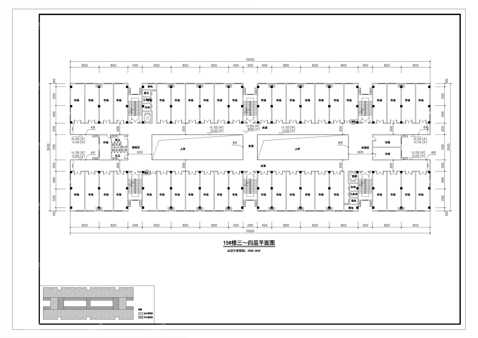 15#三-四层平面图