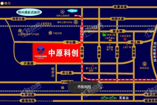 河南中原科创产业园交通图