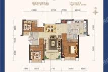 佛山恒大西江天悦D户型114㎡ 3室2厅2卫1厨