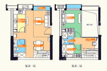 中国海南海花岛WG18loft公寓47㎡ 2室2厅2卫1厨