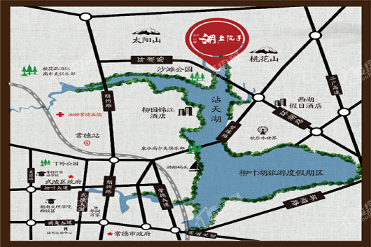 禾田居·湖上院子交通图