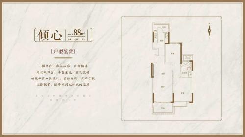 两室两厅一卫88平方米