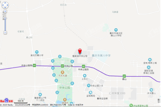 重庆鲁能城交通图