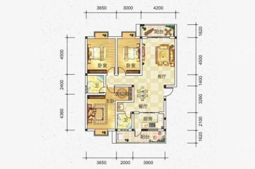 坤龙漓江湾户型图