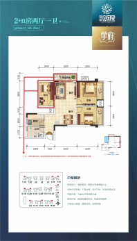 荣和公园里东地块1/6-8/10-15#楼80.26㎡户型