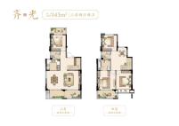 143m²中叠-四室两厅三卫