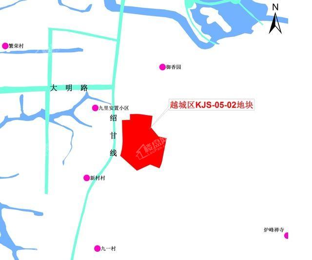 越城区KJS-05-02地块位置图