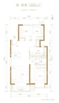 望·辰星户型-3室2厅1卫-105.0㎡