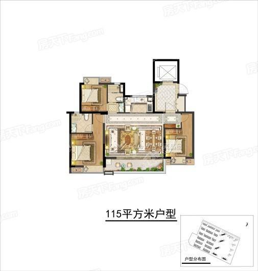 奥园鼎新·海樾岚庭115㎡ 3室2厅2卫1厨