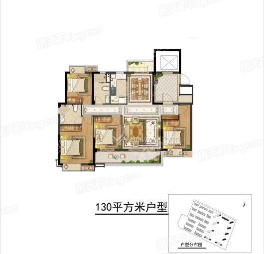 奥园鼎新·海樾岚庭130㎡ 4室2厅2卫1厨