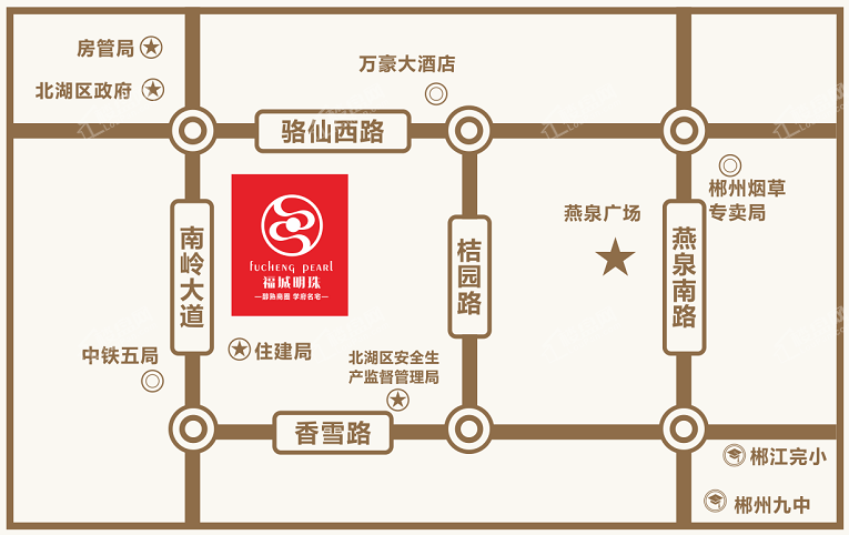 福城明珠区位图