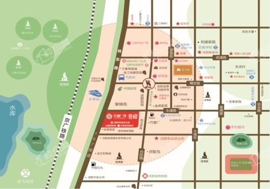 天福广场项目区位图