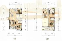 楚天都市熙园4室2厅3卫建面约185.35㎡ 4室2厅3卫1厨