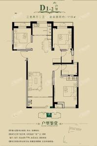 D1-2  3室2厅2卫118平