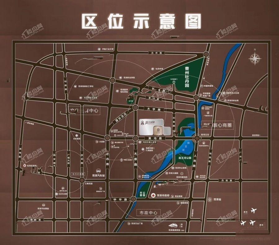 菏泽恒大华府位置图