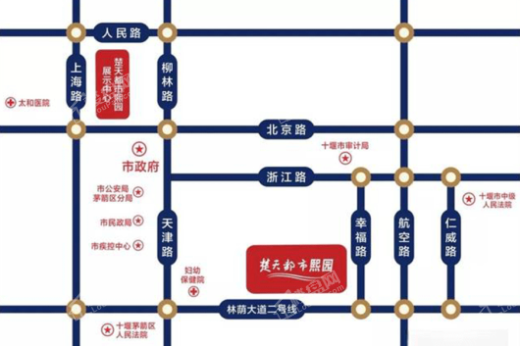 楚天都市熙园交通图