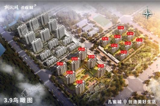 新滨湖孔雀城在售项目鸟瞰图
