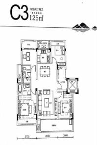 霍山公园里3 4室2厅2卫1厨