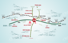 三峡文化旅游城·野三关区位图