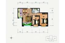 兴隆和畅苑D2户型 2室2厅1卫1厨