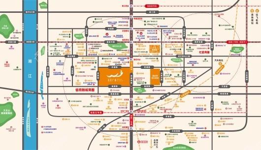 五江广场交通图
