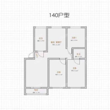 三室两厅两卫140平