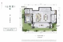 金科南山B1户型建面约130㎡-下叠1层 4室2厅3卫