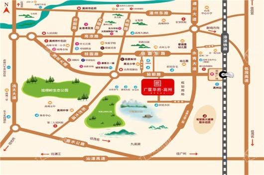 广垦华府·高州交通图