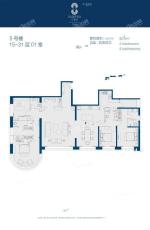 5号楼15-31层01室户型4室2厅4卫307平