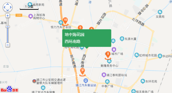 地中海花园位置图