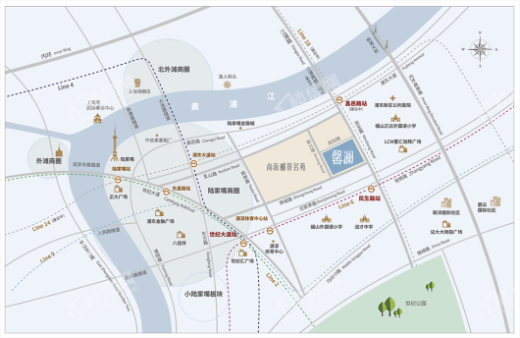 尚海郦景·馨澜交通图