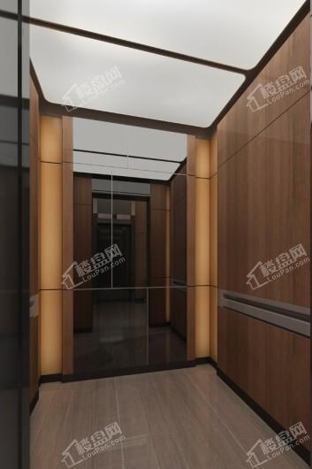 鸿昇·燕园电梯厅效果图
