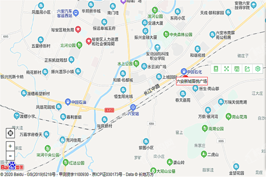 六安新城吾悦广场电子地图