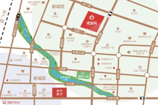淇县建业城区位图