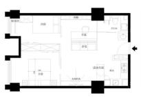 和园D户型 2室1厅1卫1厨