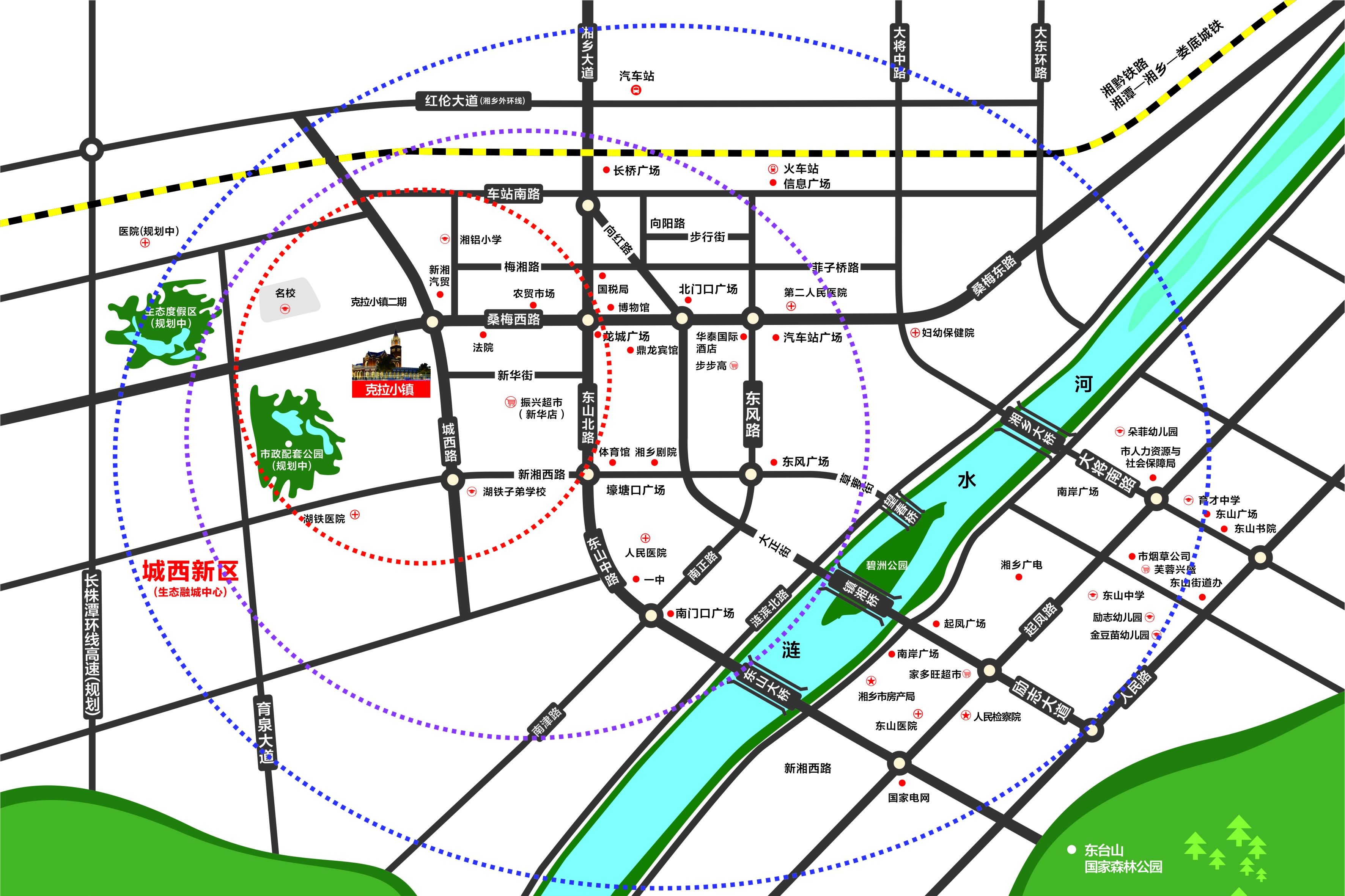  克拉小镇区位交通图
