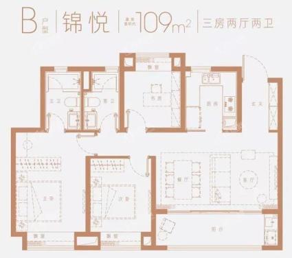 B户型109m²