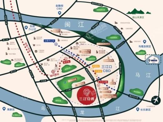 三江花语交通图