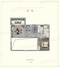 潍坊商谷200㎡别墅户型二层 4室2厅3卫1厨