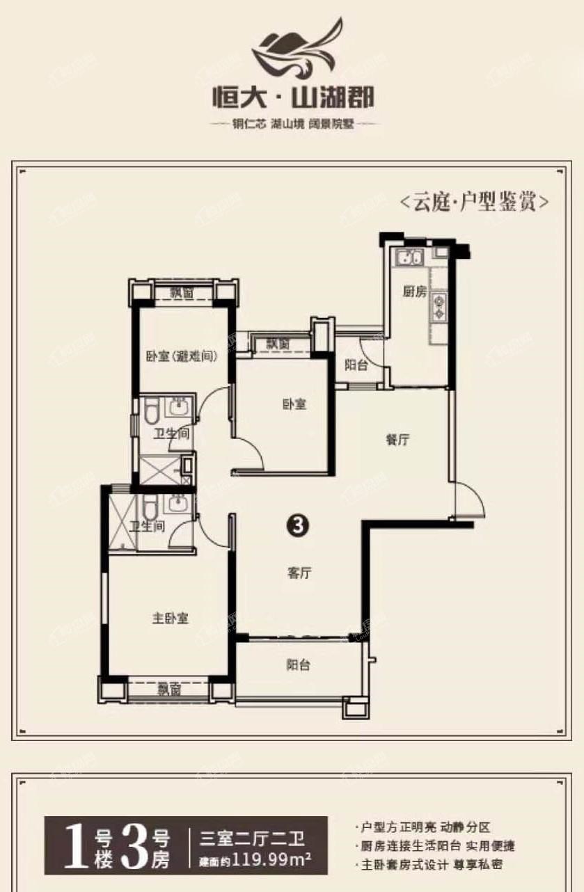 云庭1号楼3号房户型