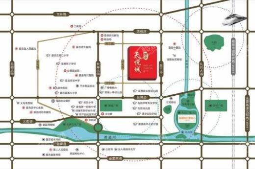 国安·天悦城交通图
